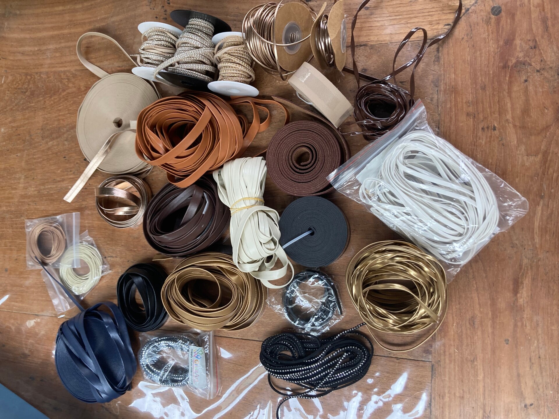 Leder/pu band en koord