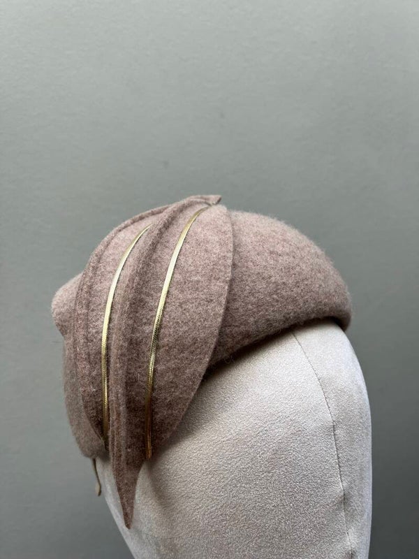 Beige zand gemêleerde bandeau Vanessa