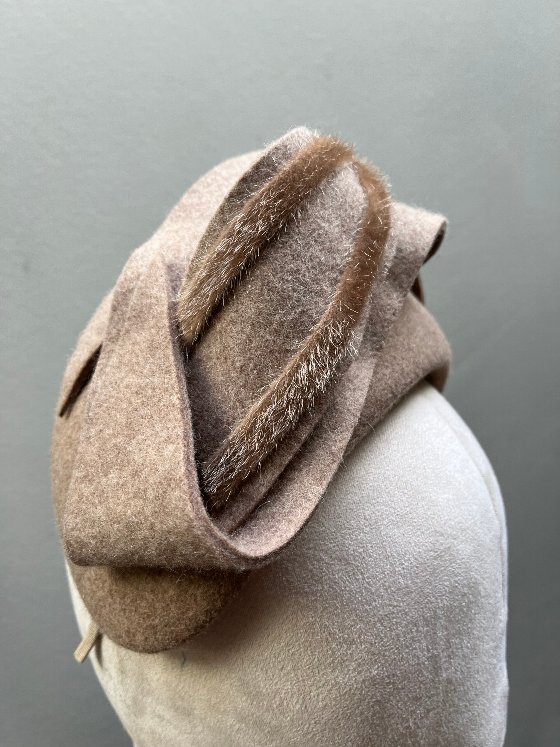 Beige gemêleerde bandeau Vanessa