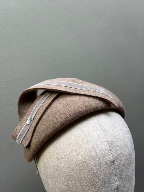 Beige gemêleerde bandeau vanessa
