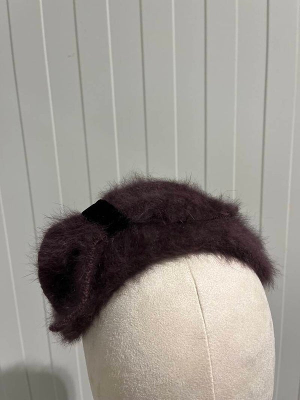 Donkerbruin pluis bandeau kids
