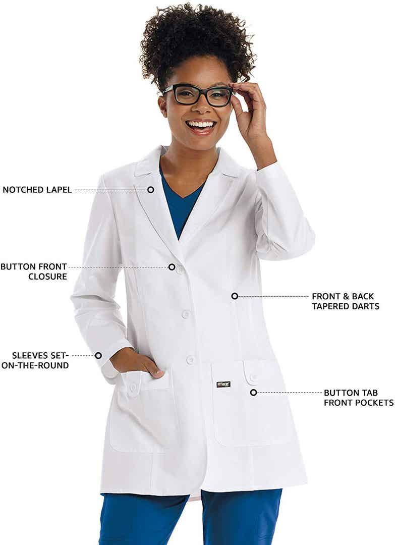 Bata blanca para dama modelo 7446, Grey´s Anatomy de Barco