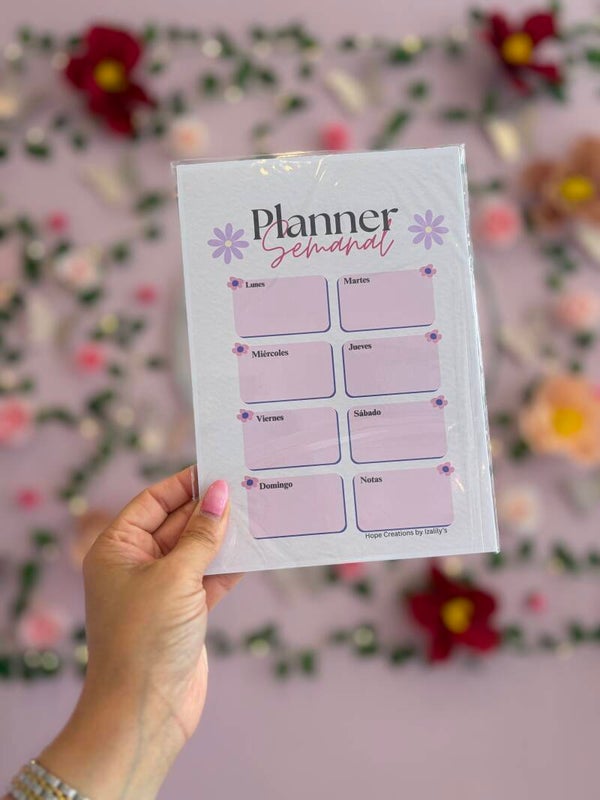 Notepad Planner semanal