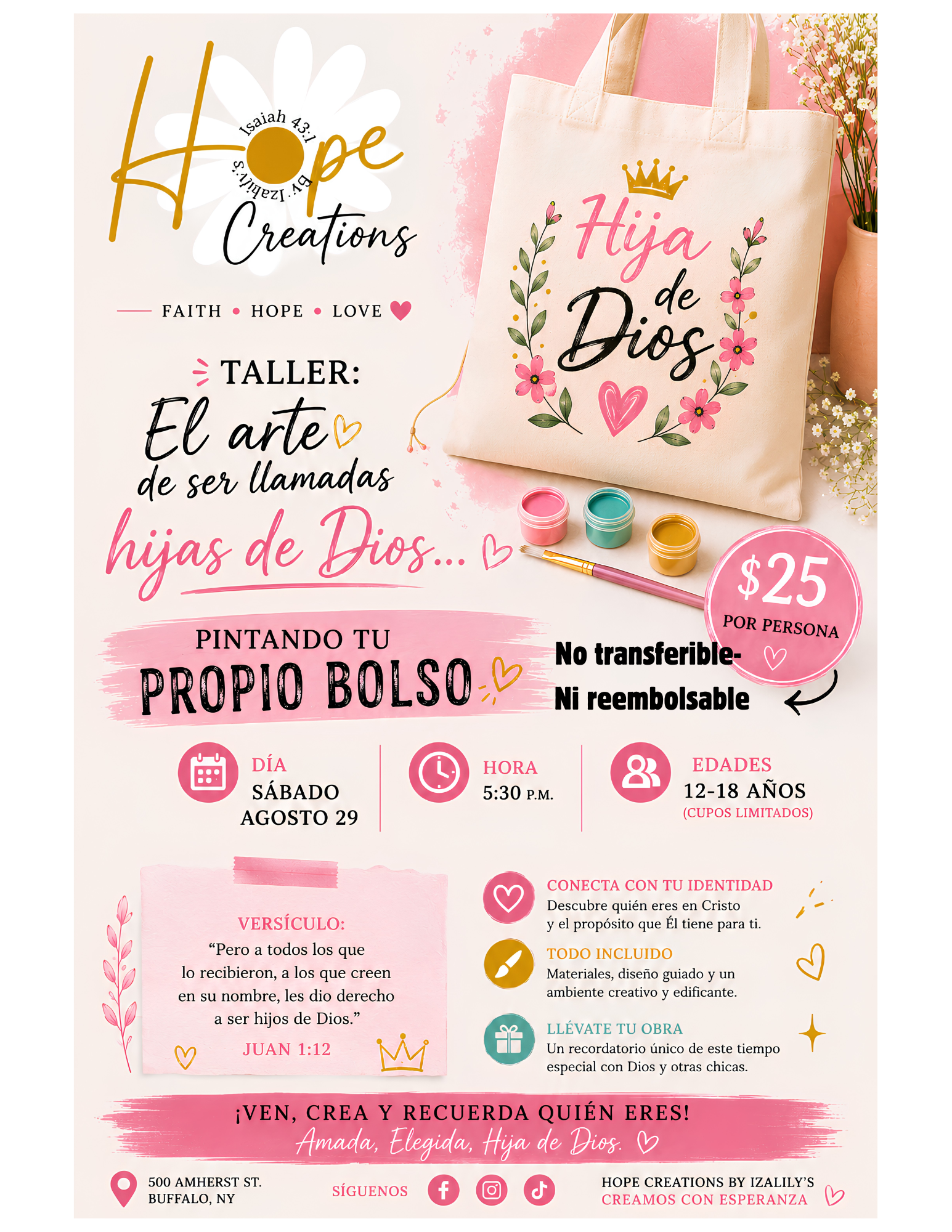 Taller Para chicas Jovenes (13-18)