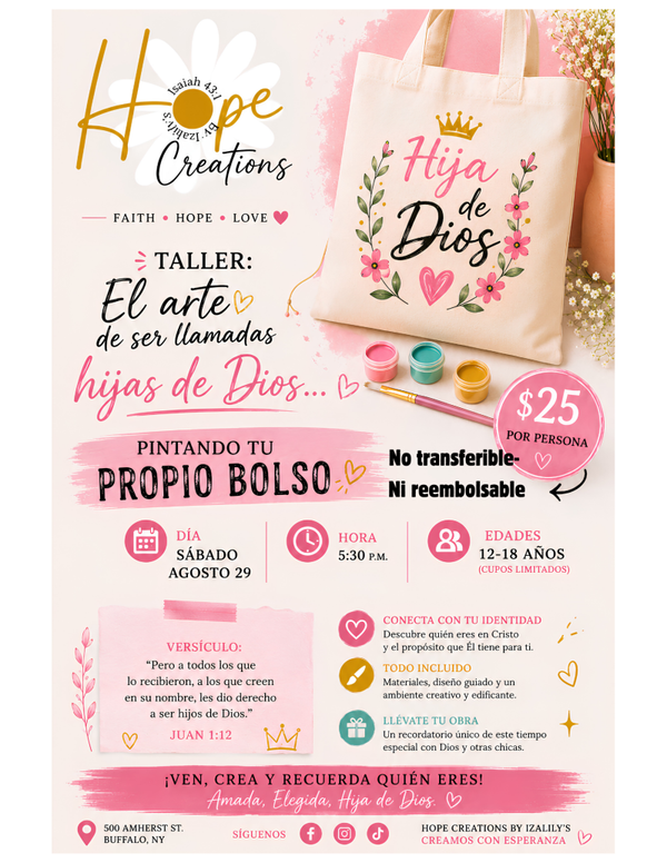 Taller Para chicas Jovenes (13-18)