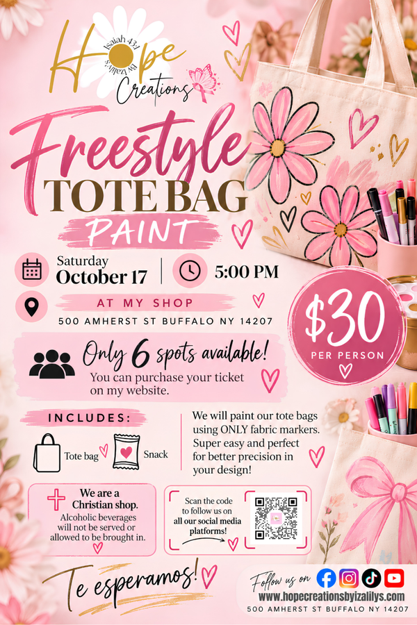 Freestyle Tote Bag Painting Workshop