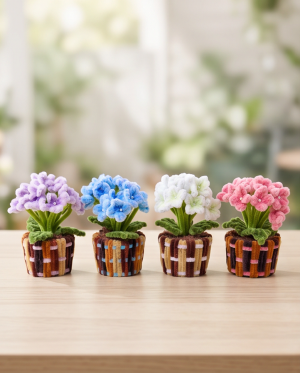 Fuzzy Wire Mini Hydrangea Plant