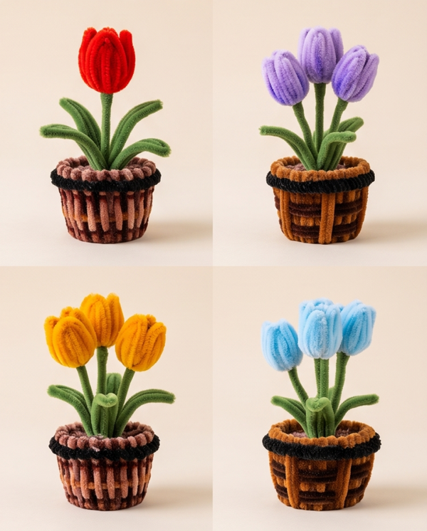 Fuzzy Wire Mini Tulip Plant