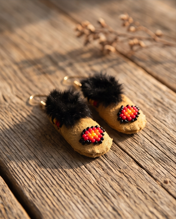 Beaded Handmade Mini Moc Earrings