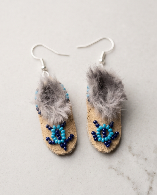 Beaded Handmade Mini Moc Earrings
