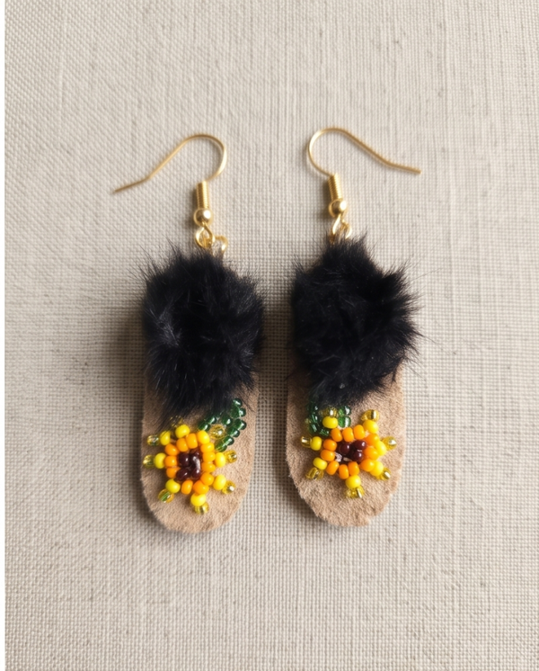 Beaded Handmade Mini Moc Earrings