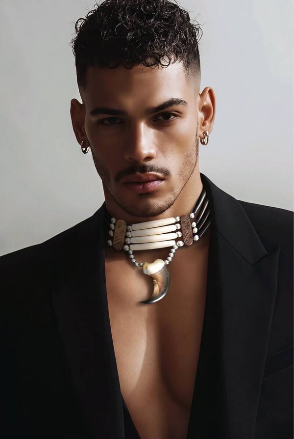 Men's Bear Claw Choker