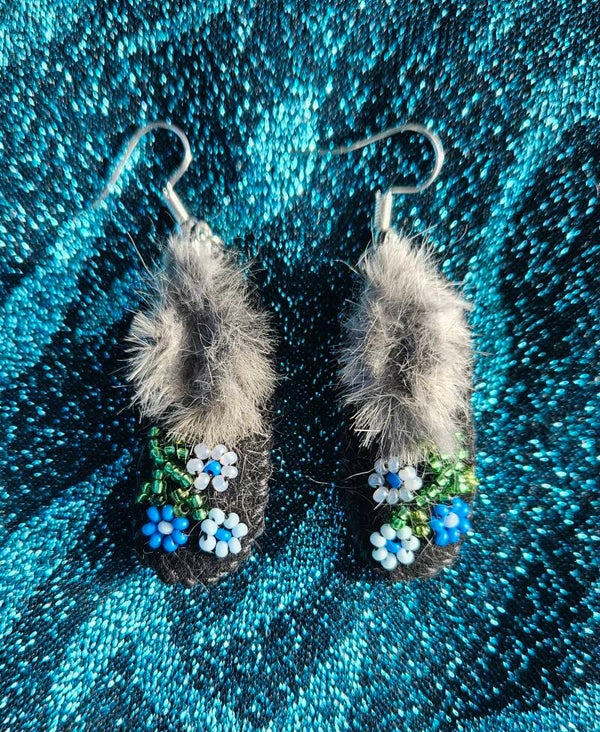 Beaded Handmade Mini Moc Earrings