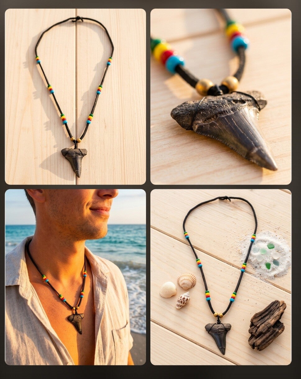 Men's Megalodon Shark Tooth Necklace