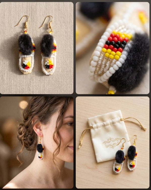 Beaded Handmade Mini Moc Earrings