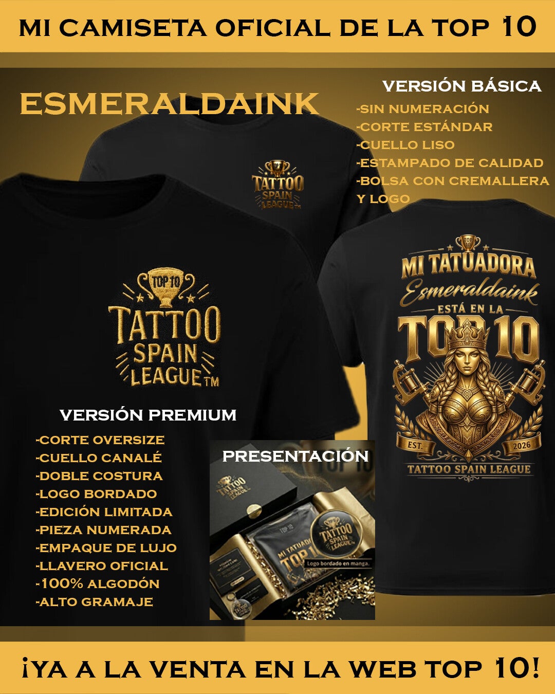 Esmeraldaink premium camiseta oficial
