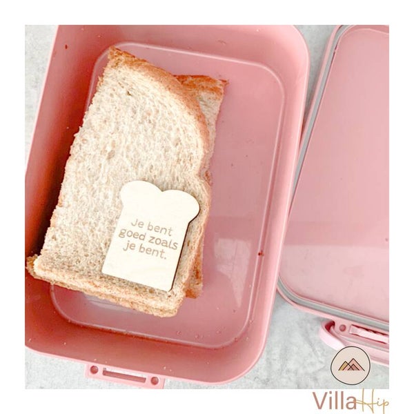 Mini boterham boodschap kaartjes