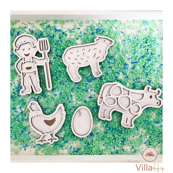 Vulvormen set Boerderij