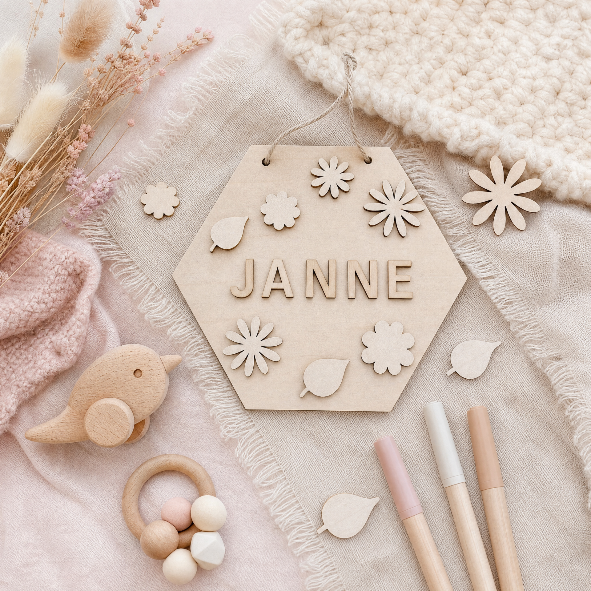 DIY Naambord Natuur