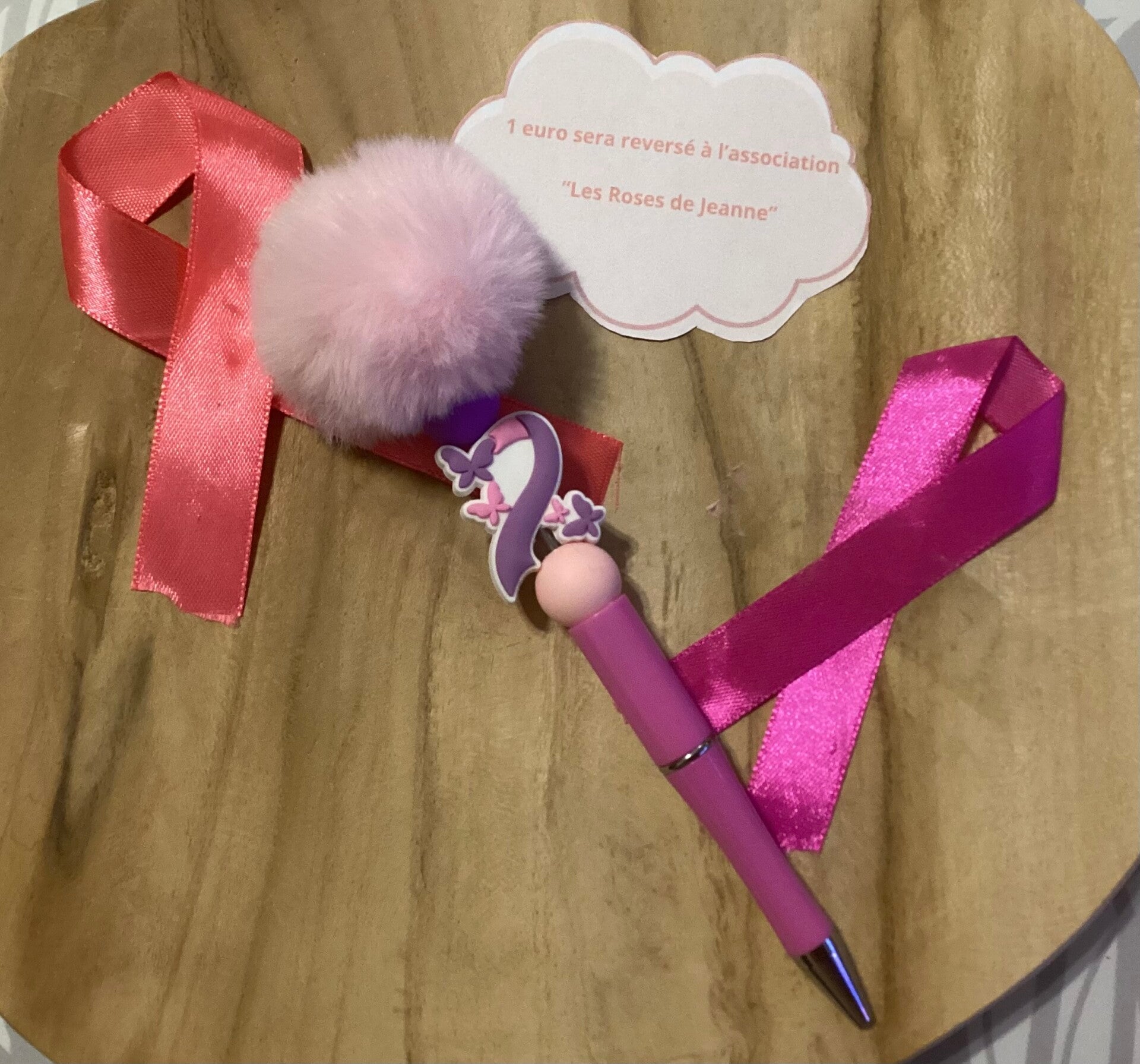 Stylo pour octobre rose