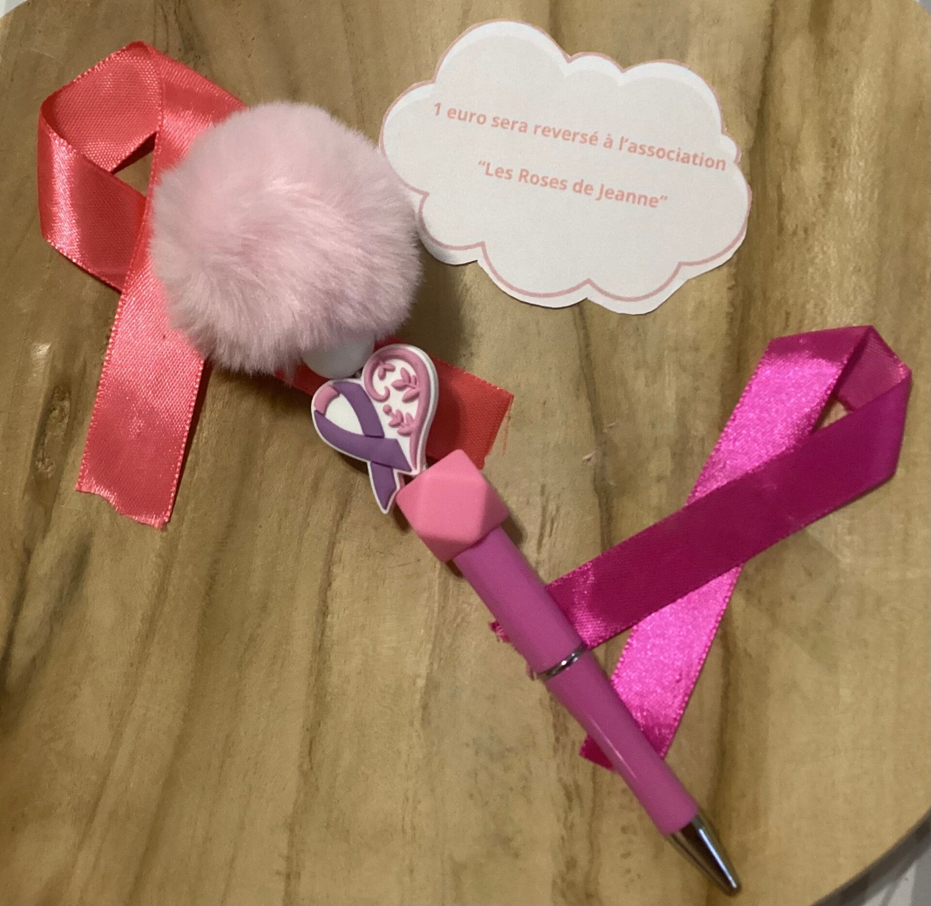 Stylo pour octobre rose