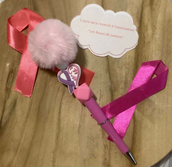 Stylo pour octobre rose