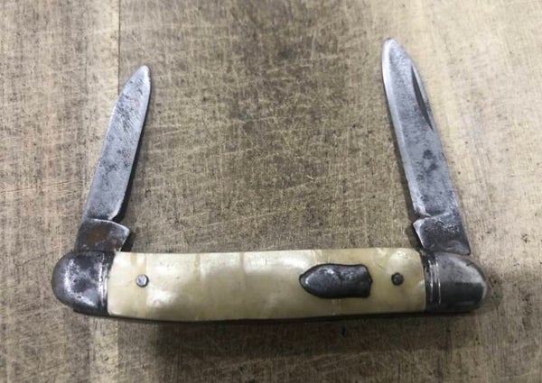 Min Richards 2 blade folding knife, Sheffield England