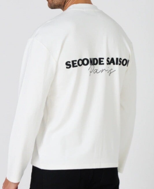 Long sleeve white unisex