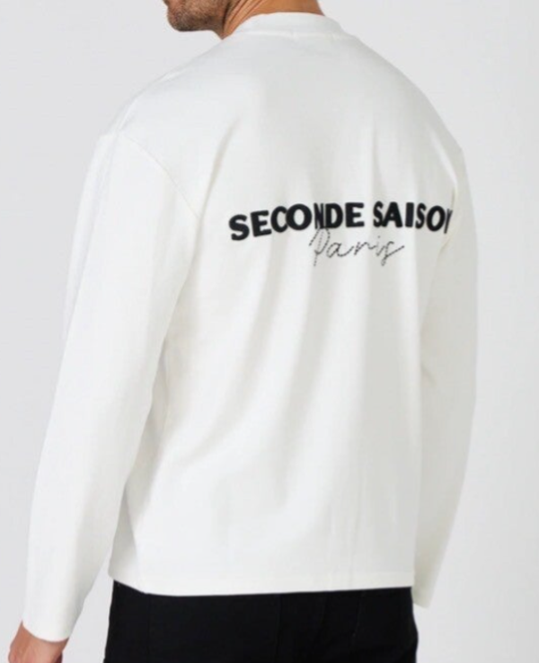 Long sleeve white unisex