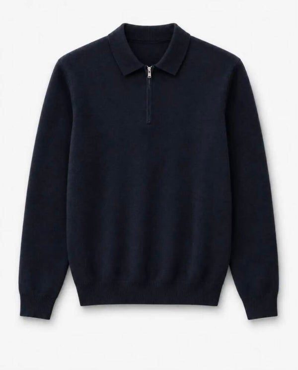 Sweater zip blue