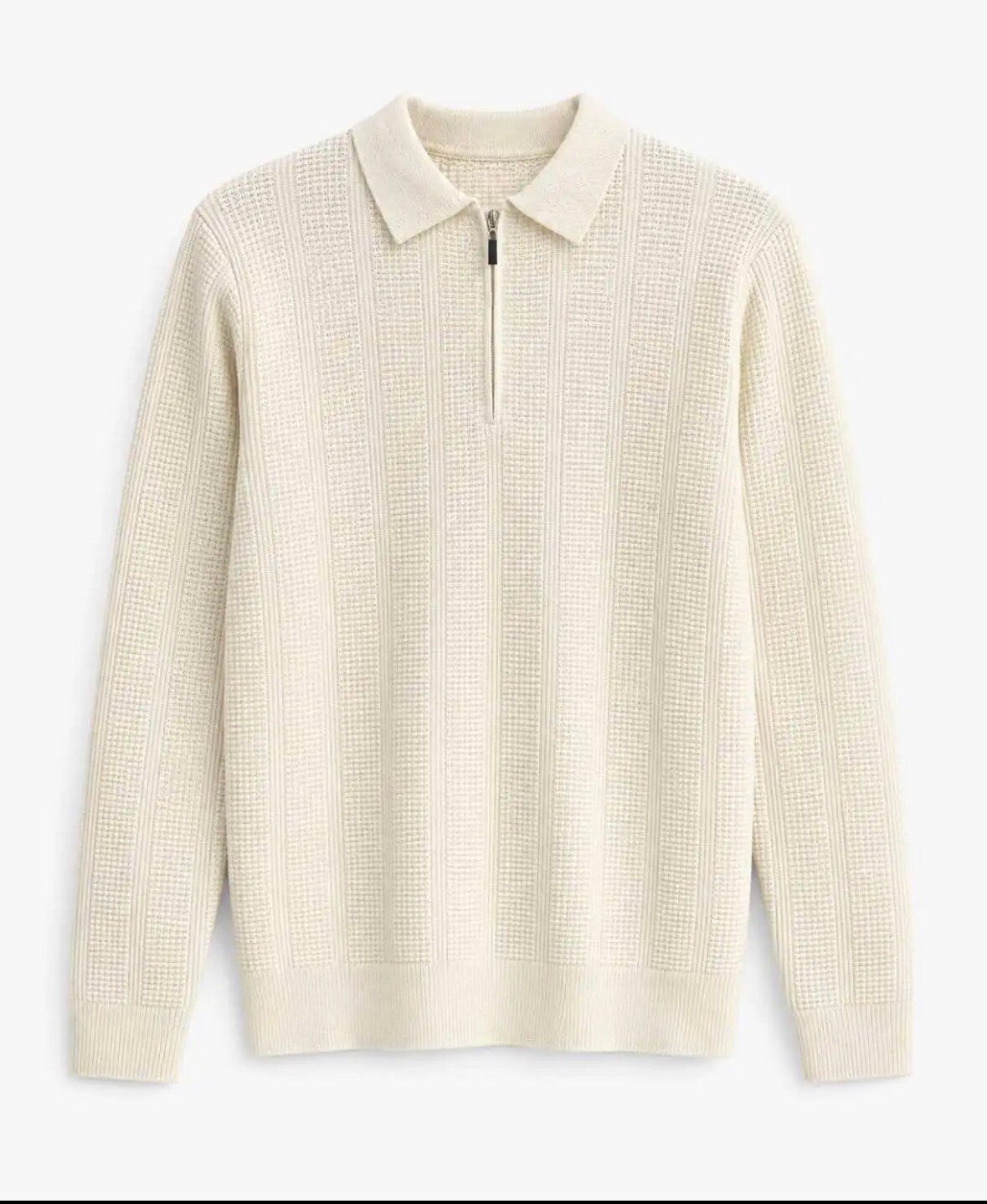 Sweater zip white pattern