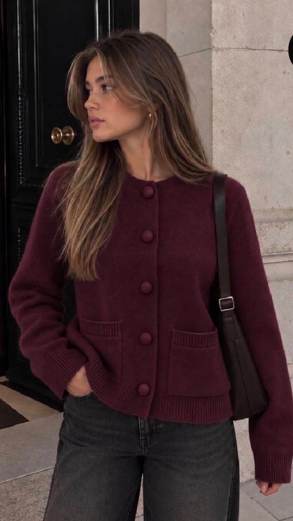 Cardigan burgundy