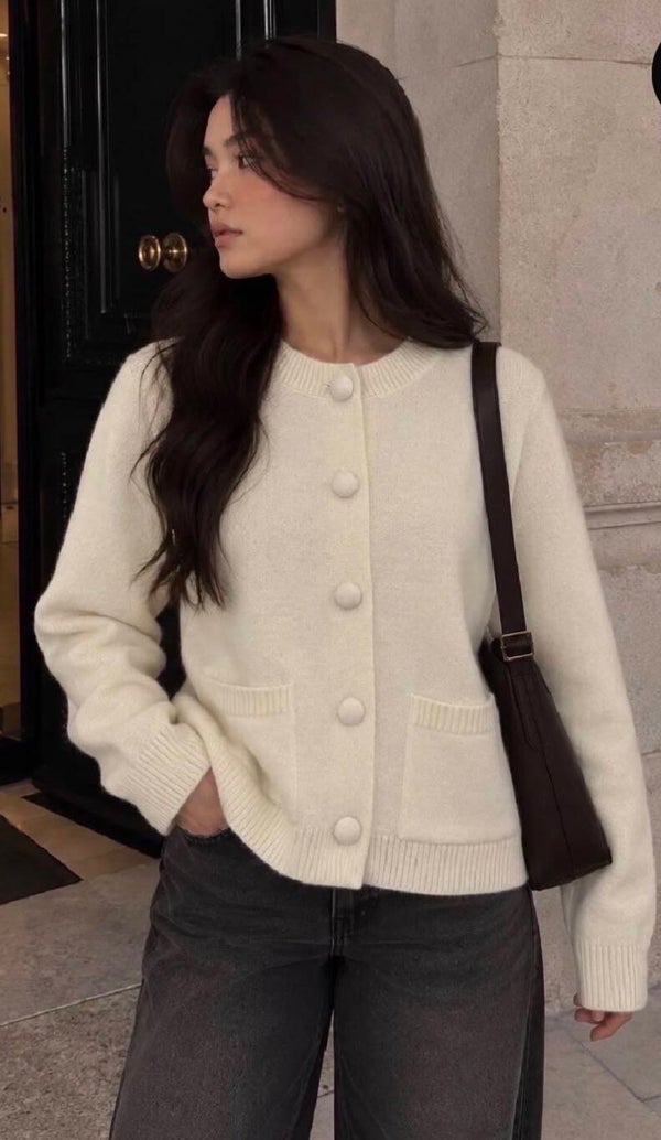 Cardigan ecru