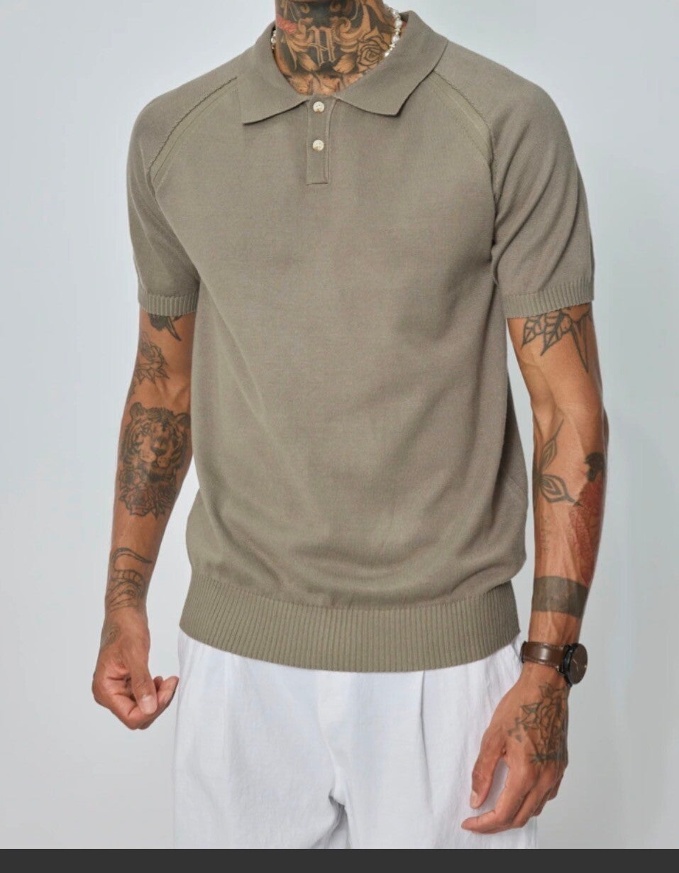Button-up polo