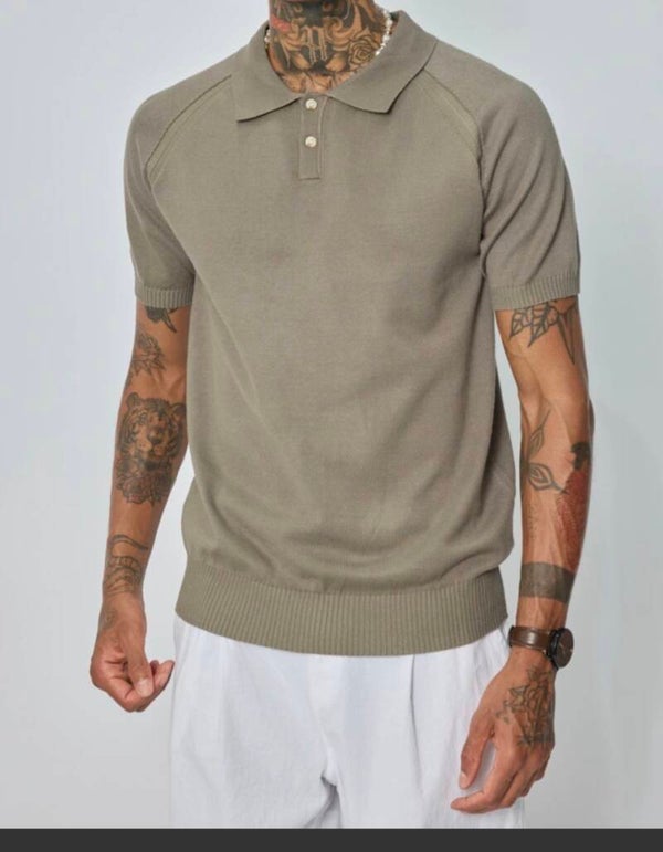 Button-up polo