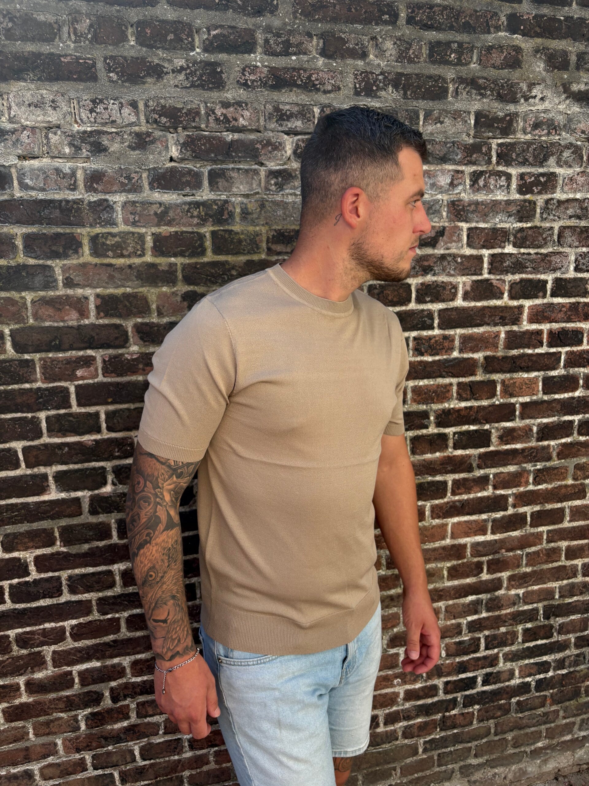T shirt basic beige