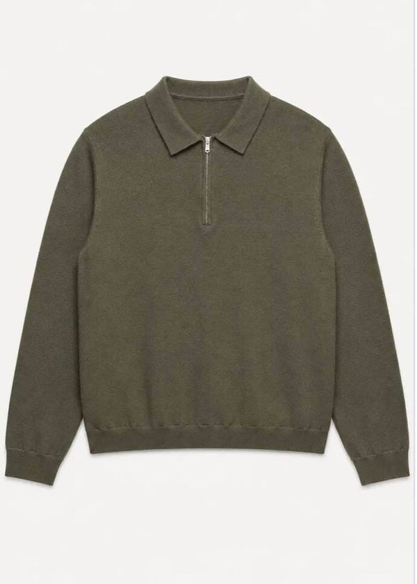 Sweater zip green