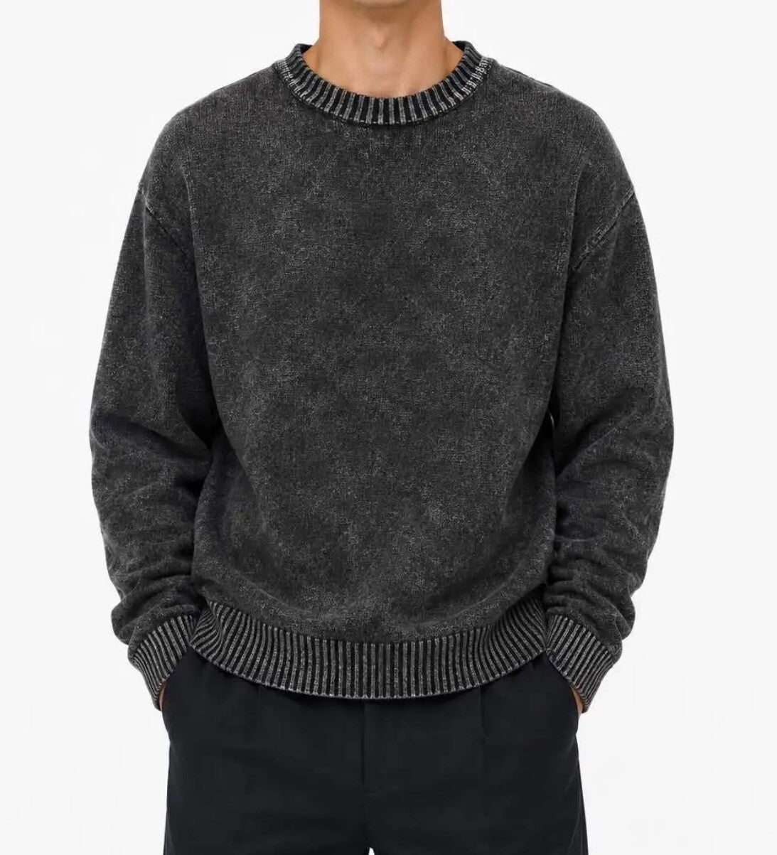 sweater spotted grey