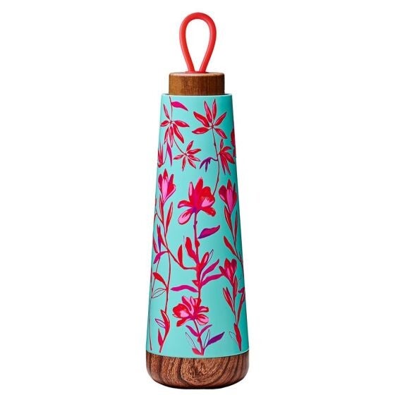 Bioloco Loop thermosfles - red flowers