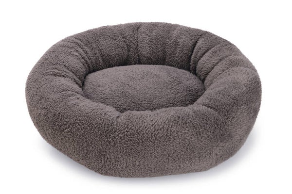 Beeztees Pluche Hondenmand Kavi grijs 45x45x15 cm