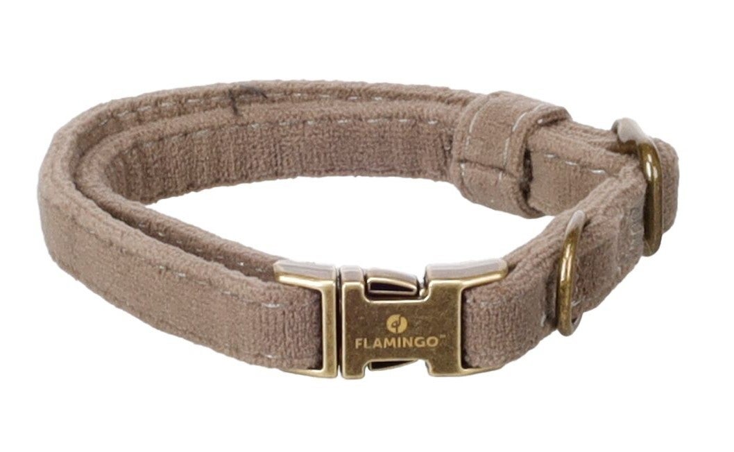 Hondenhalsband Janka 20-35 cm x 1 cm — Taupe