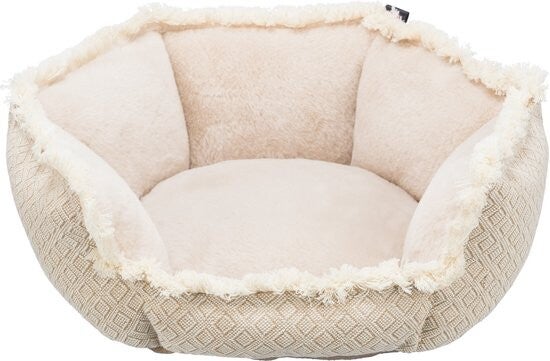 Hondenmand Boho beige — 50x50x18 cm