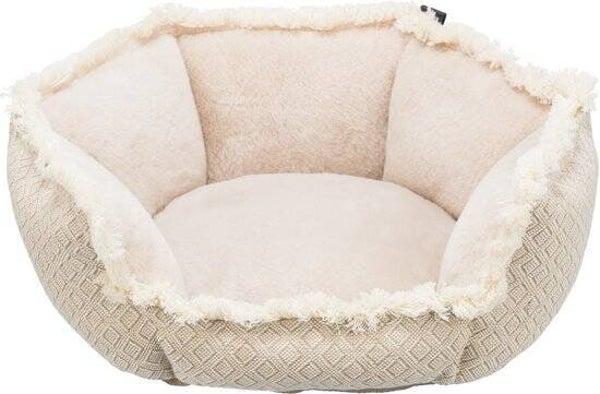 Hondenmand Boho beige — 50x50x18 cm