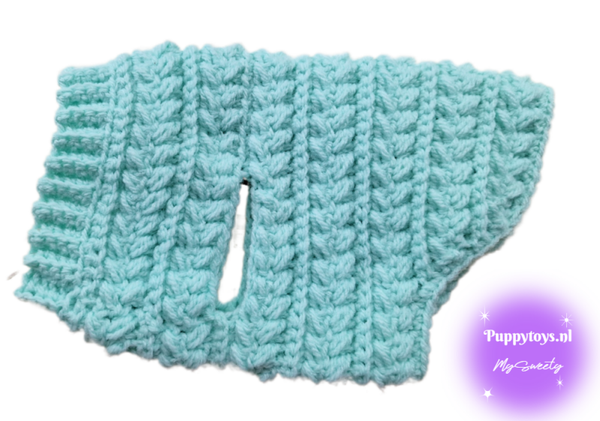 MySweety Hondentrui Leafs Aqua