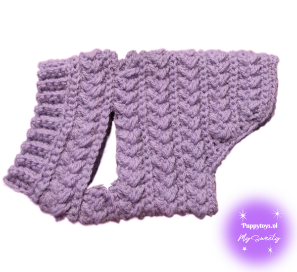 MySweety Hondentrui Leafs Lavendel