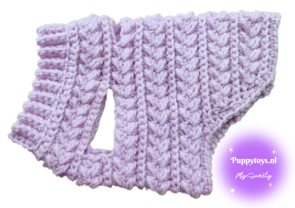 MySweety Hondentrui Leafs Licht Lavendel
