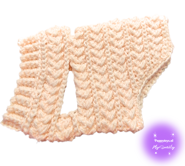 MySweety Hondentrui Leafs Licht Zalm