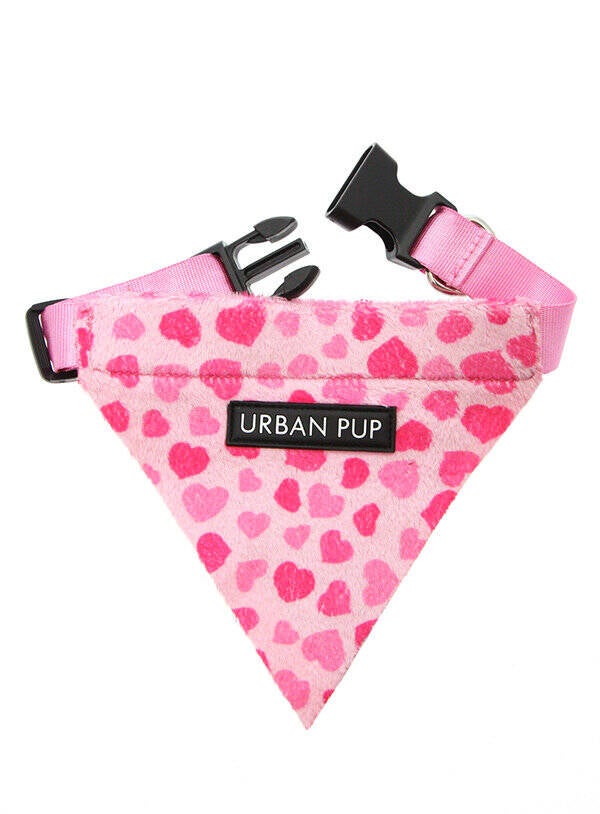 Urban Pup Bandana Pink Hearts