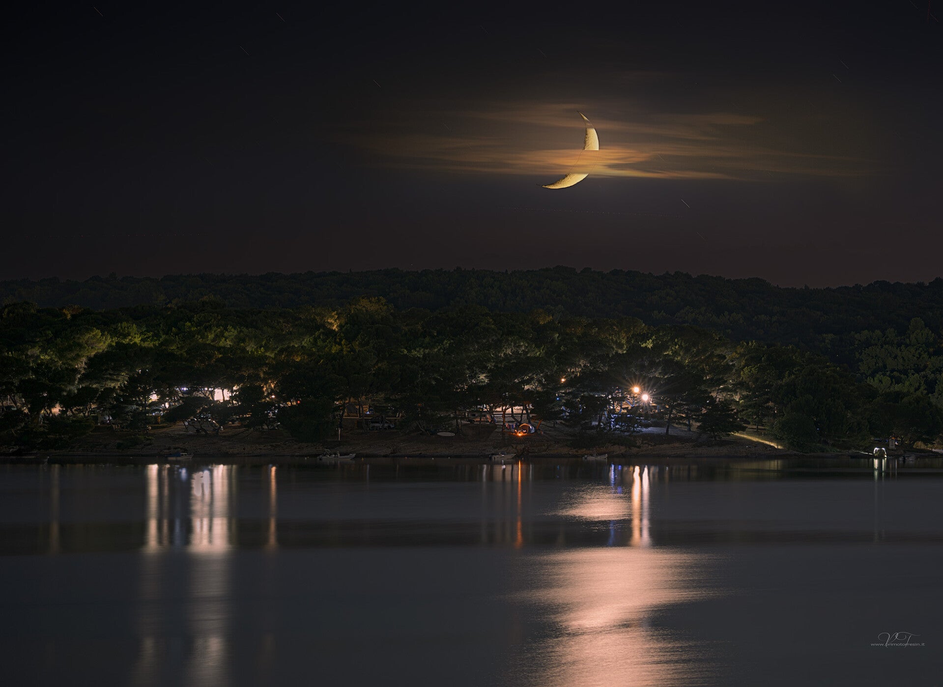 2026-06-18 tramonto Luna
