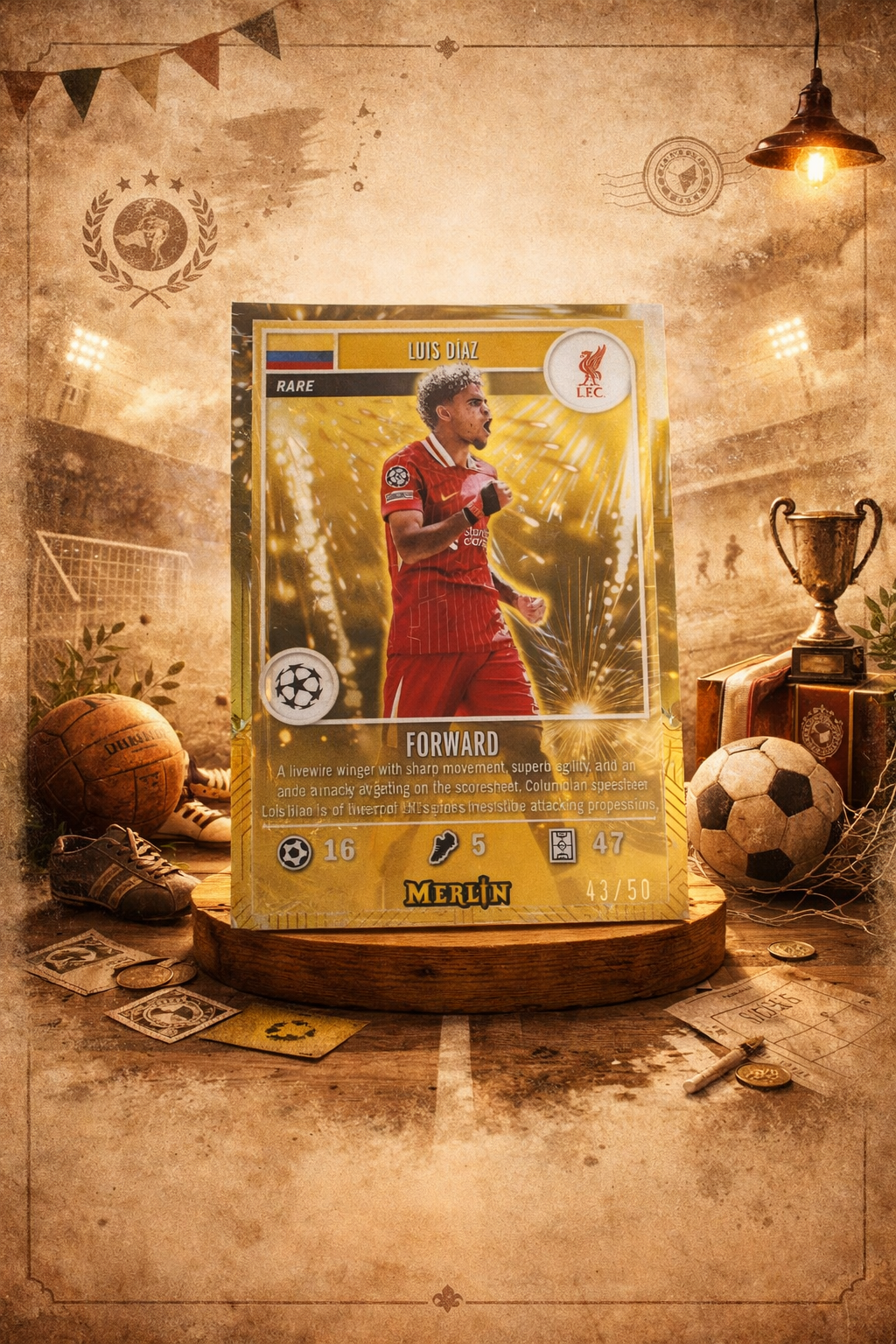 Topps merlin Luis Diaz gamer card /50